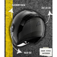 Shark Rs Jet Carbon Ikonik Kapalı Kask