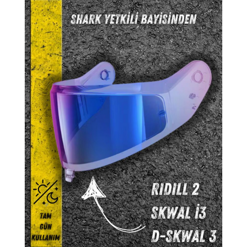 Shark Skwal İ3 /D-Skwal3 / Rıdıll 2 Kask Camı Metal Vz40045