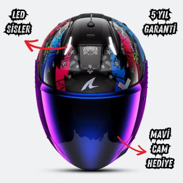 Shark Skwal i3 Jet Hellcat Açık Kask - Görsel 3