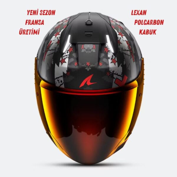 Shark Skwal i3 Jet Hellcat Mat Açık Kask - Görsel 3