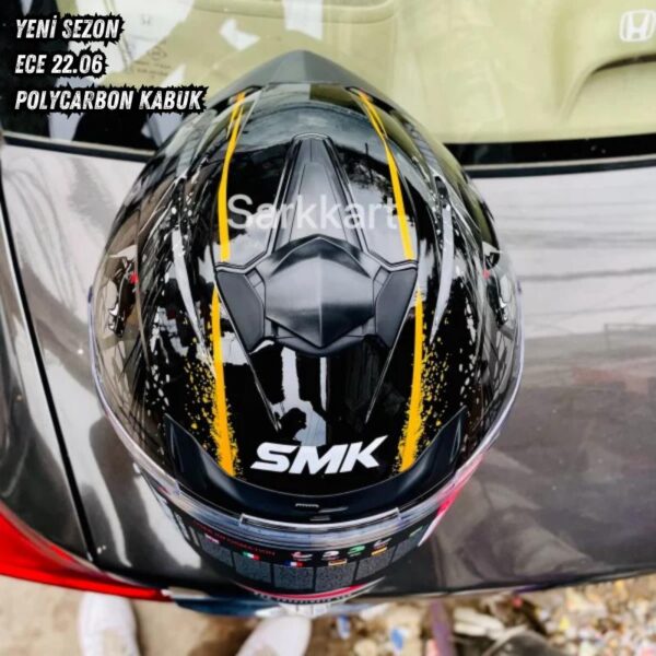 Smk Typhoon Reptile GL267 Turuncu Kask (Fit Kasa) (ECE 22.06) - Görsel 3